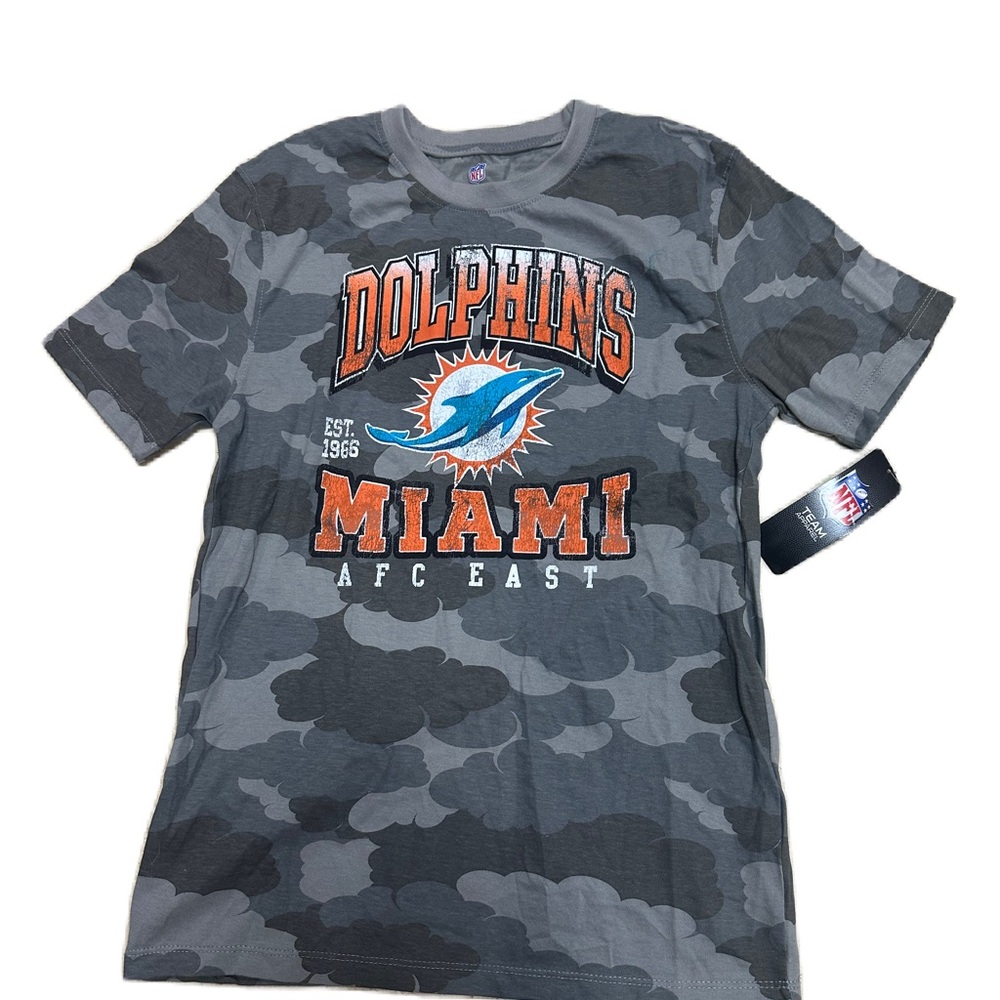 Youth NFL Camo Gray Miami Dolphins T-shirt NWT XL‎ 18/20